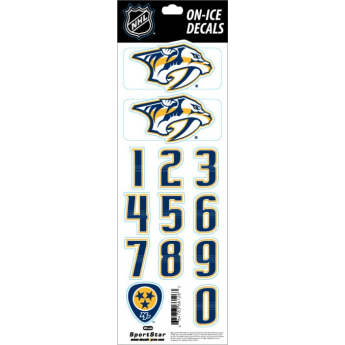 Nashville Predators samolepky na helmu Decals