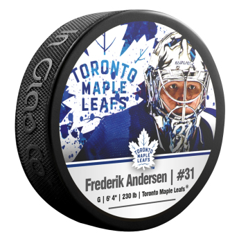 Toronto Maple Leafs puk Frederik Andersen #31 NHLPA
