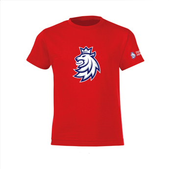 Hokejové reprezentace dětské tričko red Czech Ice Hockey logo lion