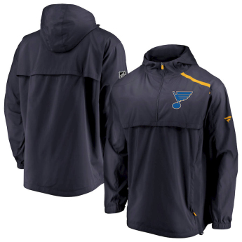 St. Louis Blues pánská bunda s kapucí Authentic Pro Rinkside Anorak 1/4-Zip