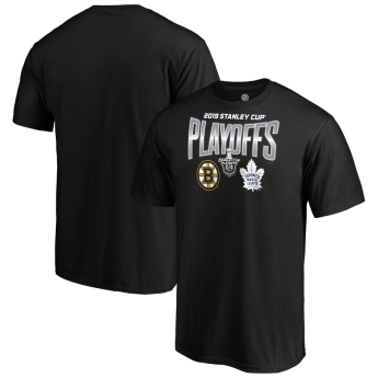 NHL produkty pánské tričko Boston Bruins vs. Toronto Maple Leafs 2019 Stanley Cup Playoffs Matchup Checking The Boards