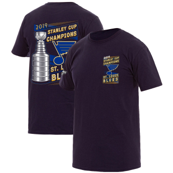St. Louis Blues pánské tričko 2019 Stanley Cup Champions Navy