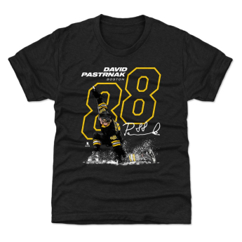 Boston Bruins dětské tričko David Pastrnak #88 OUTLINE 500 Level