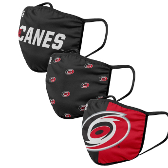 Carolina Hurricanes roušky Foco set of 3 pieces