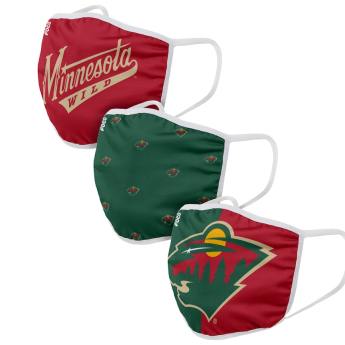 Minnesota Wild roušky Foco set of 3 pieces