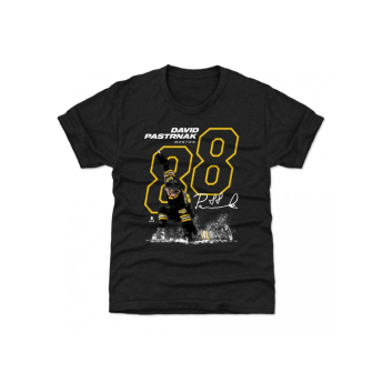 Boston Bruins pánské tričko David Pastrnak #88 OUTLINE 500 Level
