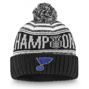 St. Louis Blues zimní čepice Stanley Cup Champions 2019 Cuff Pom