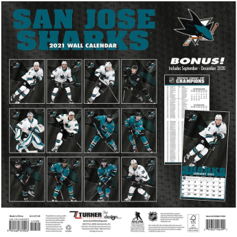 San Jose Sharks kalendář 2021
