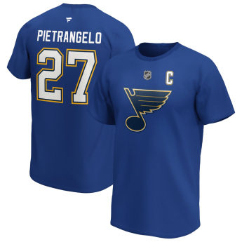 St. Louis Blues pánské tričko Alex Pietrangelo #27 Iconic Name & Number Graphic