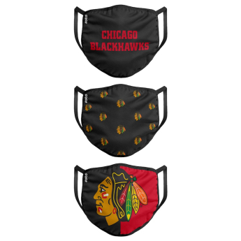 Chicago Blackhawks roušky Foco set of 3 pieces EU