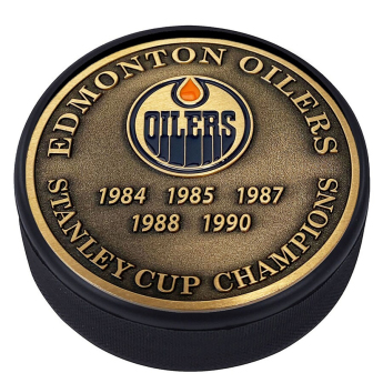 Edmonton Oilers puk champions medallion collection