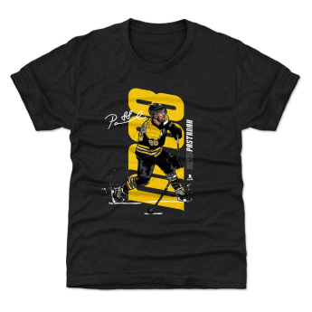 Boston Bruins dětské tričko David Pastrňák #88 Vertical WHT 500 Level