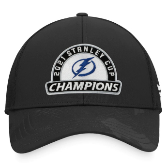 Tampa Bay Lightning čepice baseballová kšiltovka 2021 Stanley Cup Champions Locker Room Adjustable Trucker