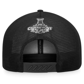 Tampa Bay Lightning čepice baseballová kšiltovka 2021 Stanley Cup Champions Locker Room Adjustable Trucker