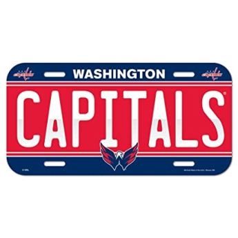 Washington Capitals cedule na zeď License Plate Banner
