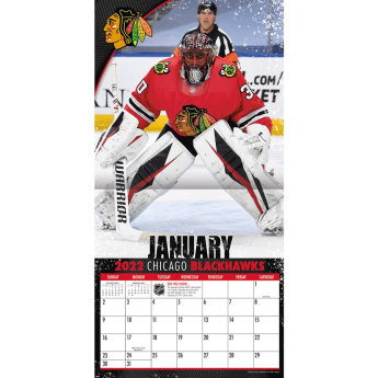 Chicago Blackhawks kalendář 2022 wall calendar