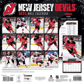 New Jersey Devils kalendář 2022 wall calendar