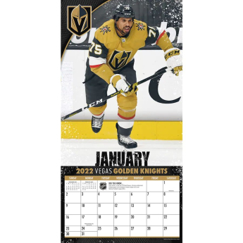 Vegas Golden Knights kalendář 2022 wall calendar