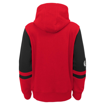 Chicago Blackhawks dětská mikina s kapucí faceoff colorblocked fleece full-zip