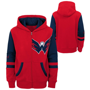 Washington Capitals dětská mikina s kapucí faceoff colorblocked fleece full-zip