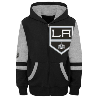 Los Angeles Kings dětská mikina s kapucí faceoff colorblocked fleece full-zip