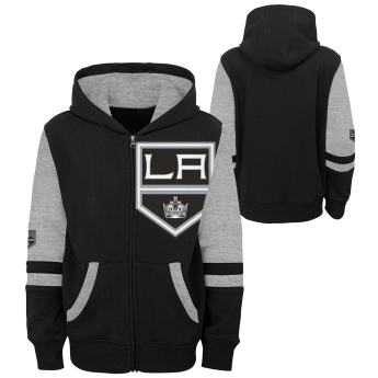 Los Angeles Kings dětská mikina s kapucí faceoff colorblocked fleece full-zip