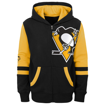 Pittsburgh Penguins dětská mikina s kapucí faceoff colorblocked fleece full-zip