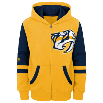 Nashville Predators dětská mikina s kapucí faceoff colorblocked fleece full-zip