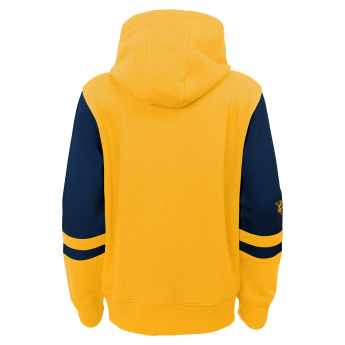 Nashville Predators dětská mikina s kapucí faceoff colorblocked fleece full-zip