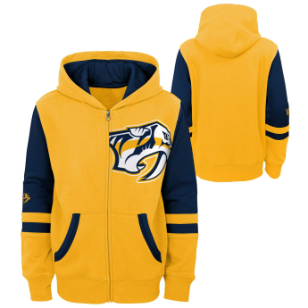 Nashville Predators dětská mikina s kapucí faceoff colorblocked fleece full-zip