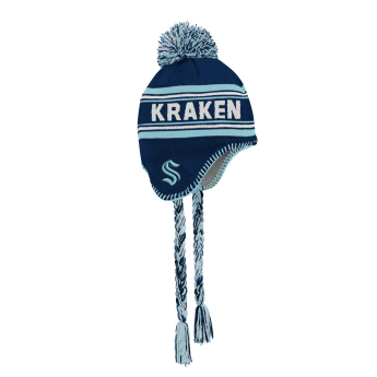 Seattle Kraken dětská zimní čepice jacquard tassel