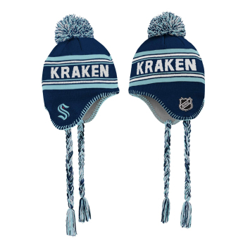 Seattle Kraken dětská zimní čepice jacquard tassel