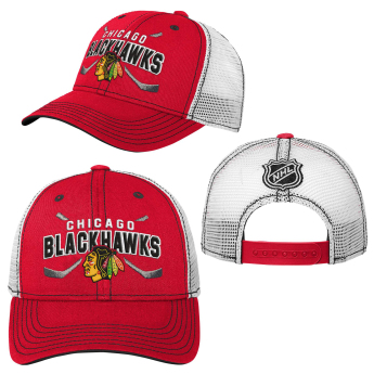 Chicago Blackhawks dětská čepice baseballová kšiltovka core lockup trucker snapback