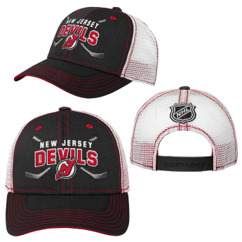 New Jersey Devils dětská čepice baseballová kšiltovka core lockup trucker snapback