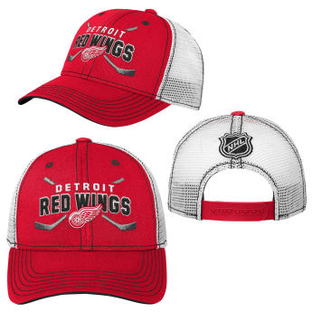 Detroit Red Wings dětská čepice baseballová kšiltovka core lockup trucker snapback