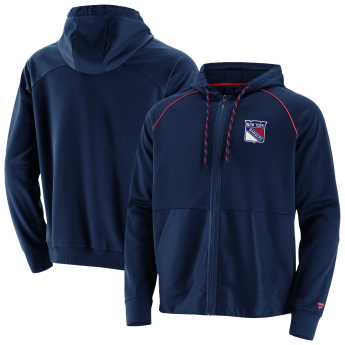 New York Rangers pánská mikina s kapucí prime aw21 full zip hoodie