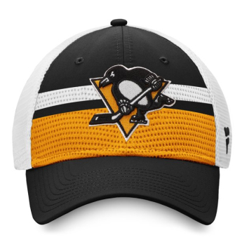 Pittsburgh Penguins čepice baseballová kšiltovka authentic pro draft structured trucker cap