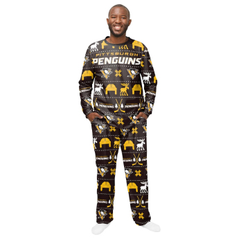 Pittsburgh Penguins pánské pyžamo ugly holiday pajamas nhl
