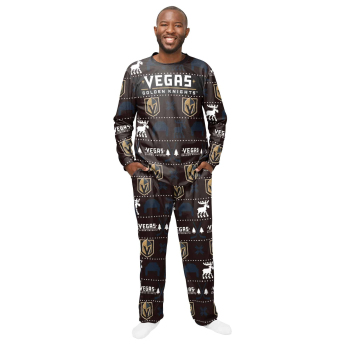 Vegas Golden Knights pánské pyžamo Ugly Holiday Pajamas NHL