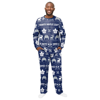 Toronto Maple Leafs pánské pyžamo ugly holiday pajamas nhl