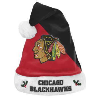 Chicago Blackhawks zimní čepice foco colorblock santa hat
