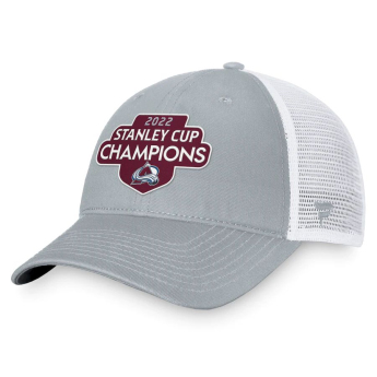 Colorado Avalanche čepice baseballová kšiltovka 2022 Stanley Cup Champions Locker Room Trucker Adjustable