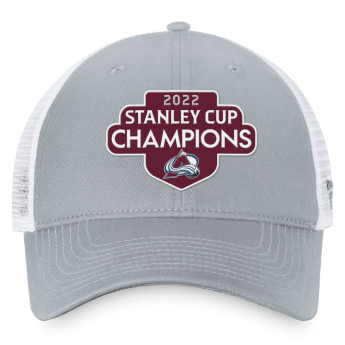 Colorado Avalanche čepice baseballová kšiltovka 2022 Stanley Cup Champions Locker Room Trucker Adjustable