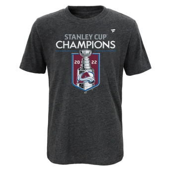 Colorado Avalanche dětské tričko 2022 Stanley Cup Champions Locker Room black