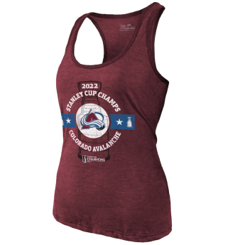 Colorado Avalanche dámské tričko 2022 Stanley Cup Champions Racerback Tank Top purple