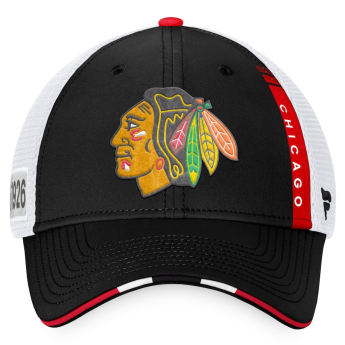 Chicago Blackhawks čepice baseballová kšiltovka 2022 NHL Draft Authentic Pro On Stage Trucker Adjustable
