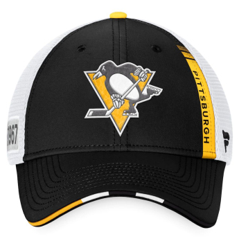 Pittsburgh Penguins čepice baseballová kšiltovka 2022 NHL Draft Authentic Pro On Stage Trucker Adjustable