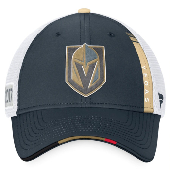 Vegas Golden Knights čepice baseballová kšiltovka 2022 NHL Draft Authentic Pro On Stage Trucker Adjustable