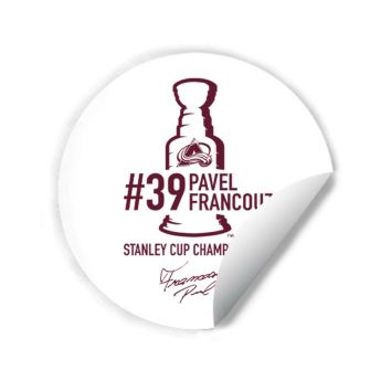 Colorado Avalanche samolepka Pavel Francouz #39 Stanley Cup Champion 2022