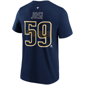 Nashville Predators pánské tričko Roman Josi #59 Name & Number Graphic navy